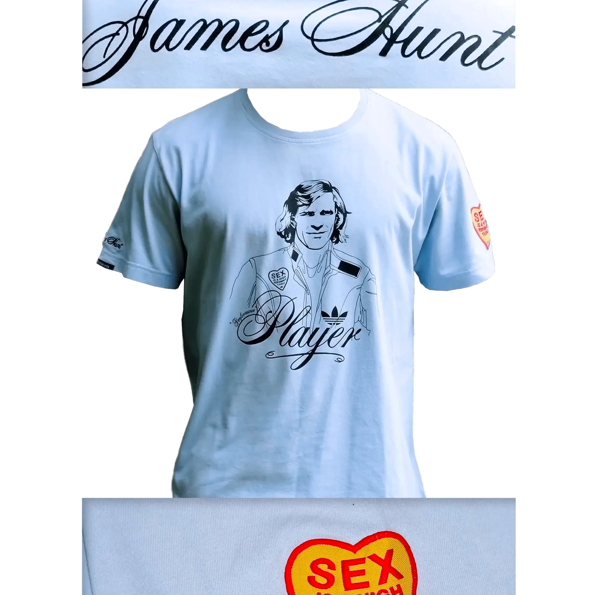 Men's 2006 James Hunt Player's Club T-Shirt by Adidas: Frisky (EnLawded.com file #lmchk83618ip2y125204kg9st)