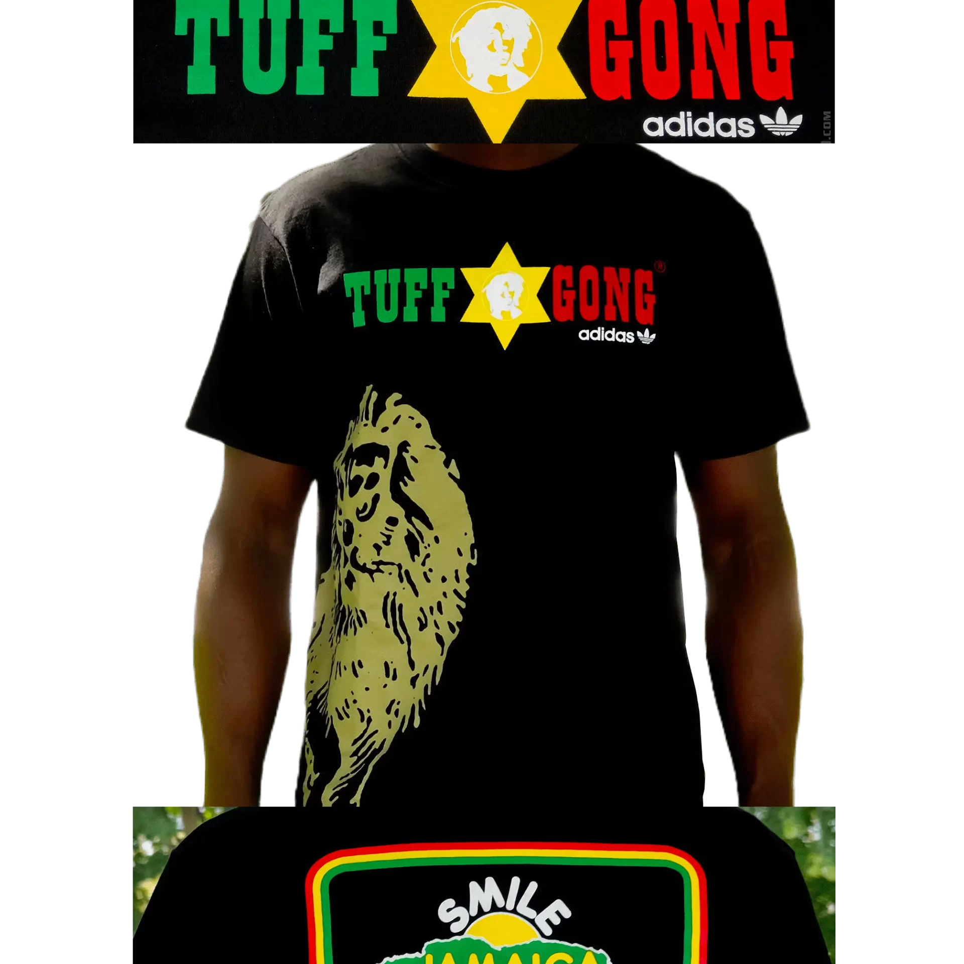 Men's 2007 Bob Marley SMILE Tuff Gong T-Shirt by Adidas: Fine (EnLawded.com file #lmchk82749ip2y125209kg9st)