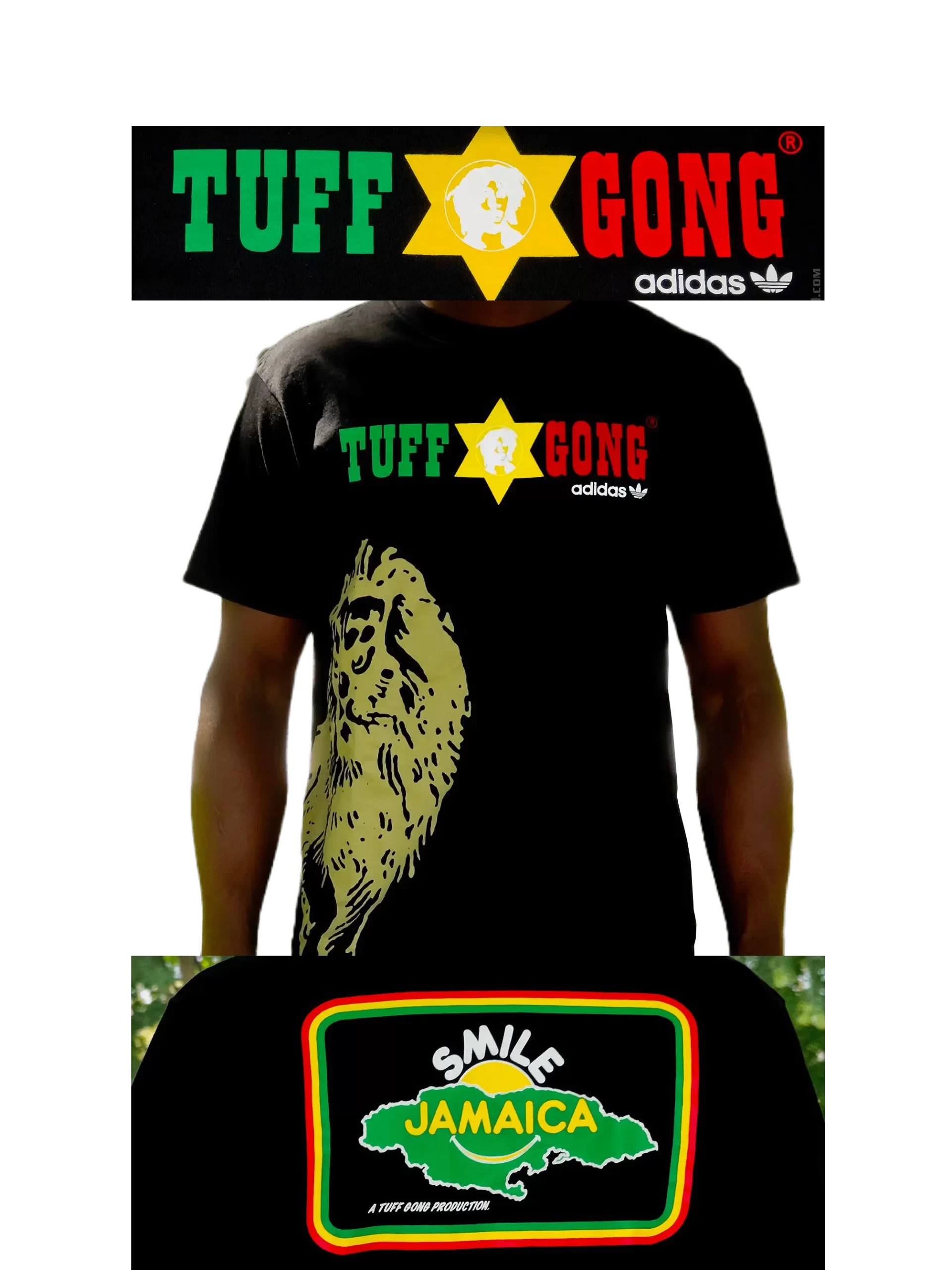 Men's 2007 Bob Marley SMILE Tuff Gong T-Shirt by Adidas: Fine (EnLawded.com file #lmchk82749ip2y125209kg9st)
