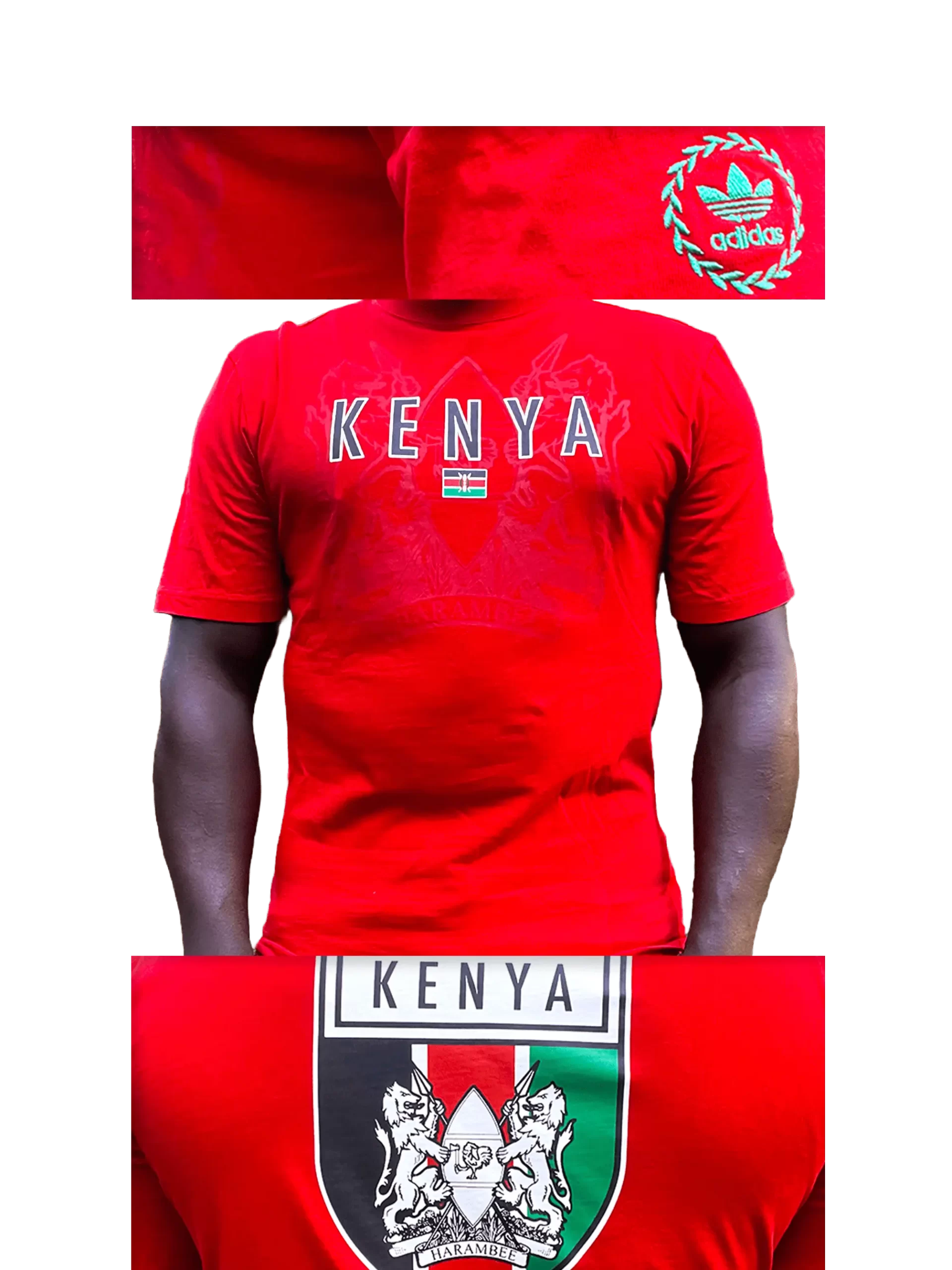 Men's 2007 Kenya Harambee T-Shirt by Adidas Originals: Overnight